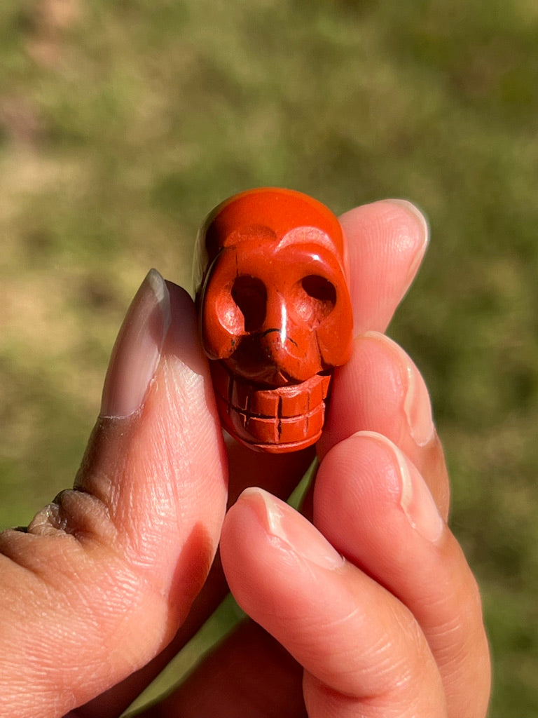 Red Jasper Mini Skull