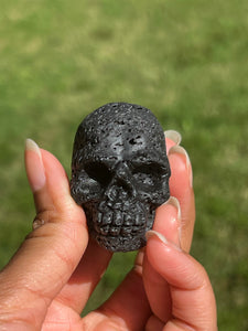 Small Lava Stone Skull