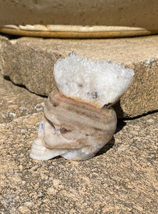 Medium Quartz Cluster Skull