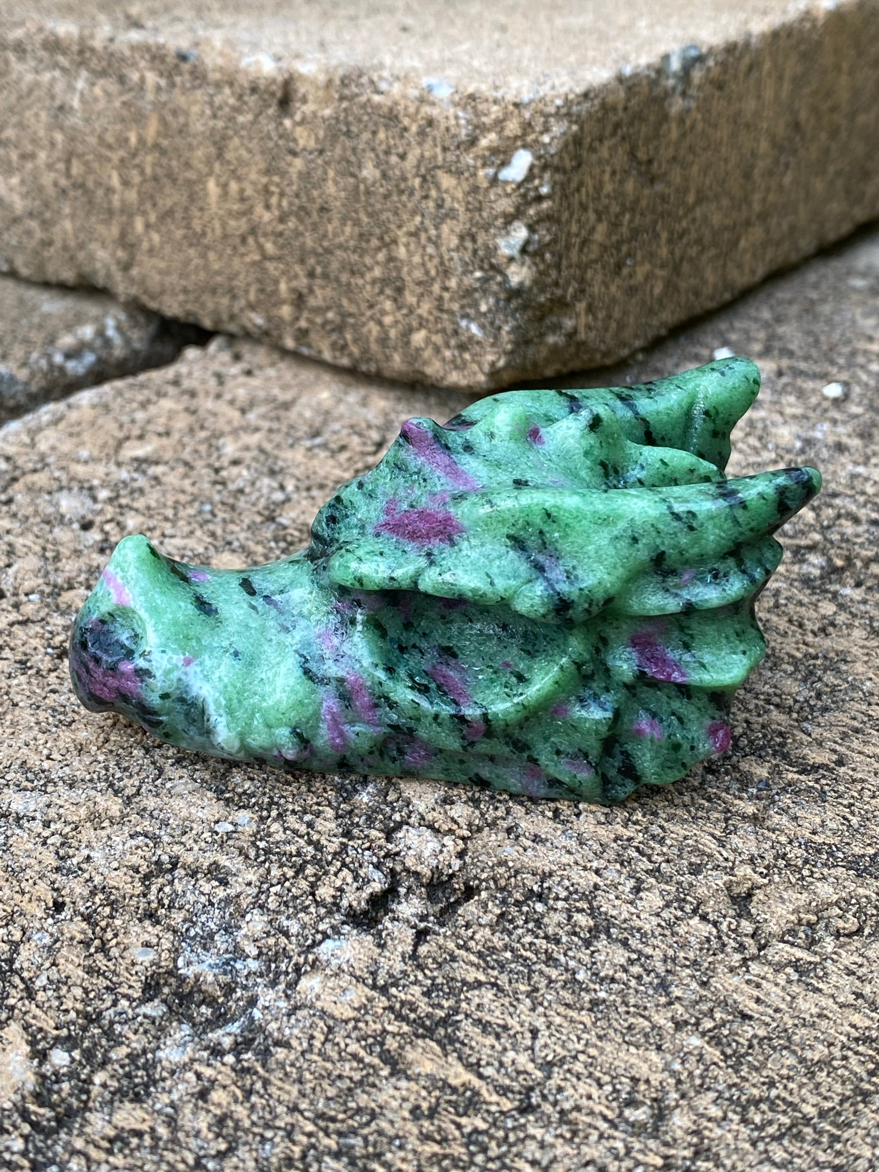 Ruby Zoisite Dragon Head