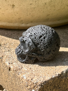 Small Lava Stone Skull