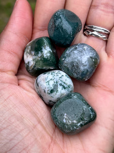 Moss Agate Tumbles