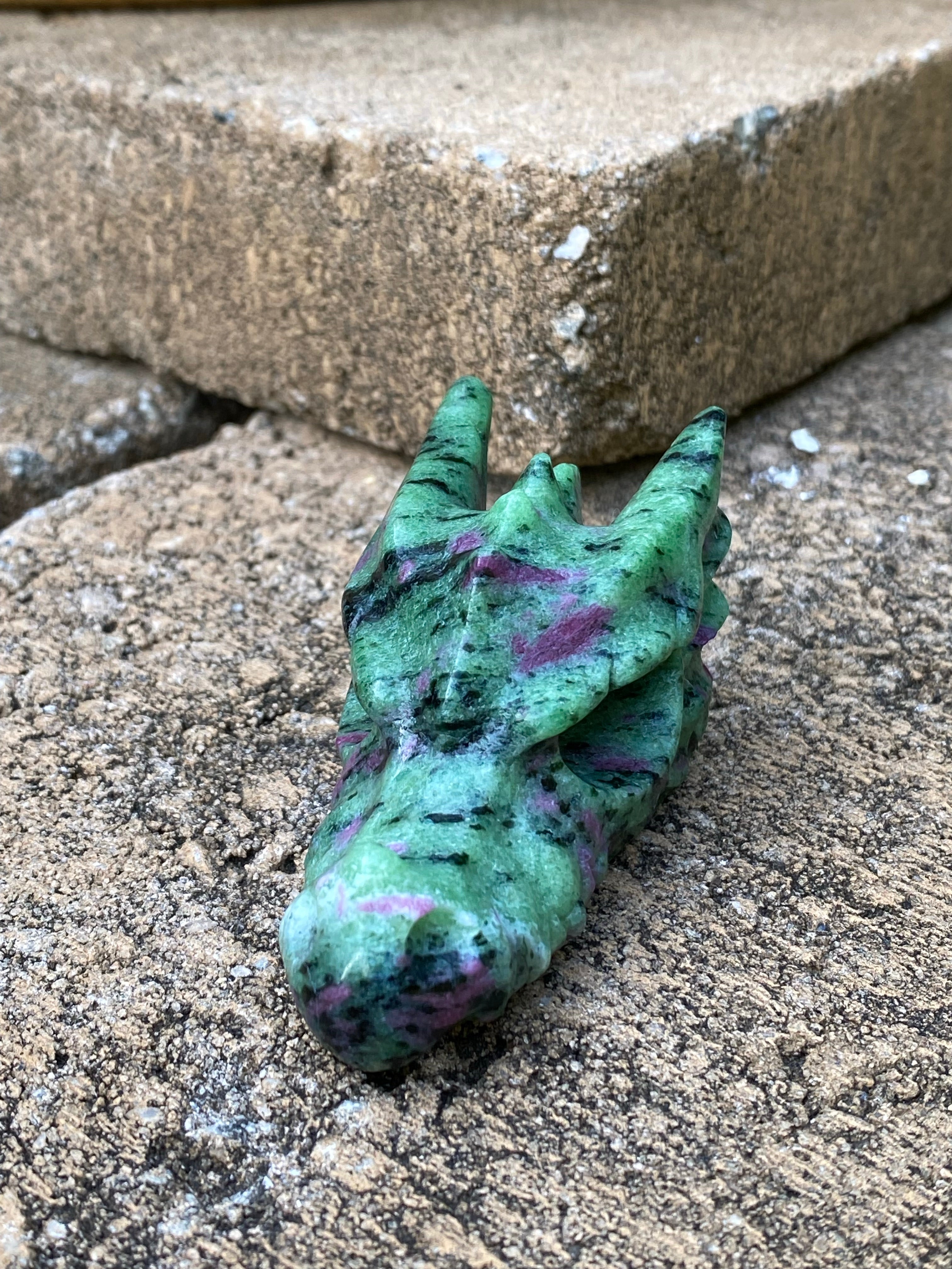 Ruby Zoisite Dragon Head