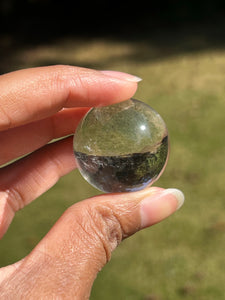 Mini Quartz Crystal Sphere with Stand