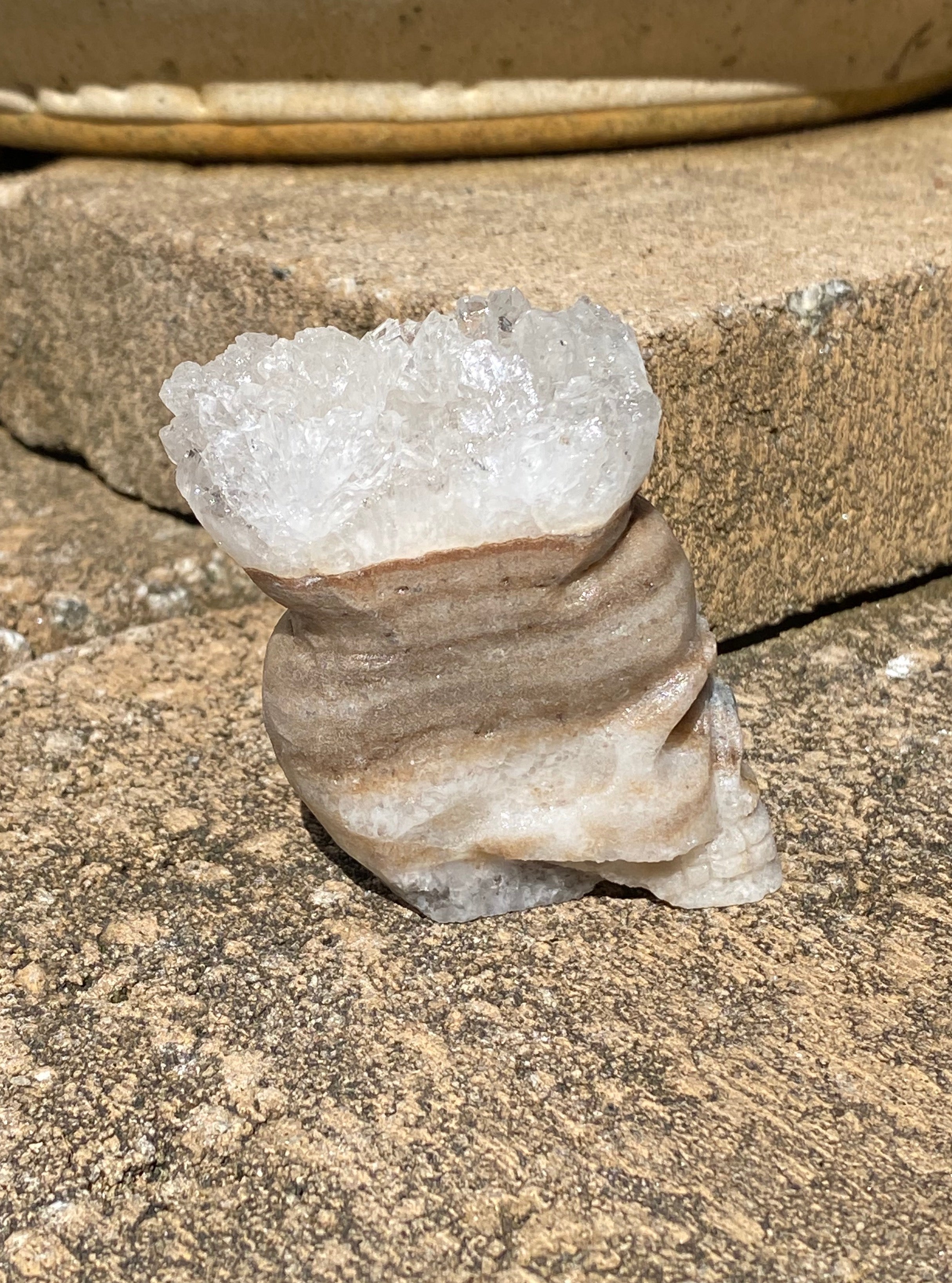 Medium Quartz Cluster Skull